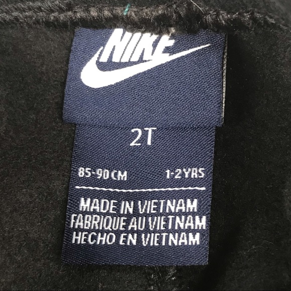 Nike Sweatpants, Black, Red, 2T - Picture 4 of 6